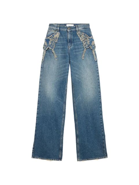 Blumarine butterfly jeans - Blue - zdjęcie produktu nr 1