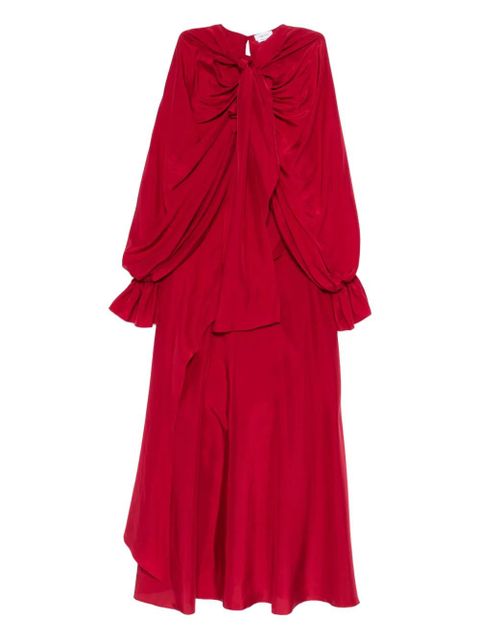 Alexander McQueen ruffled maxi dress - Red - zdjęcie produktu nr 1