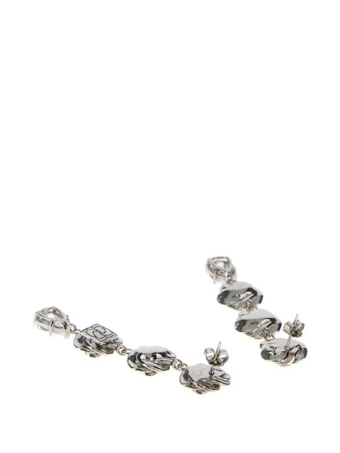 Magda Butrym rose drop earrings - Silver