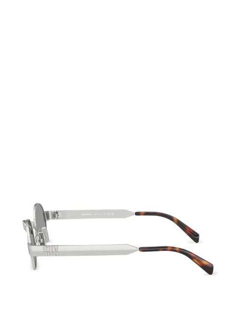 Miu Miu Eyewear oval-frame sunglasses - Silver