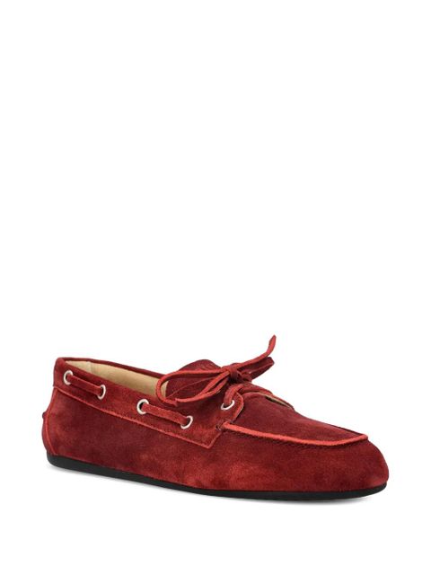 Miu Miu tie-detail loafers - Red - zdjęcie produktu nr 2