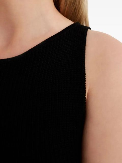 Aya Muse Zeal round-neck mini dress - Black