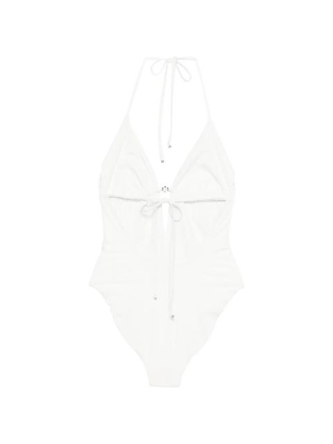 Tory Burch logo-detail swimsuit - White - zdjęcie produktu nr 2