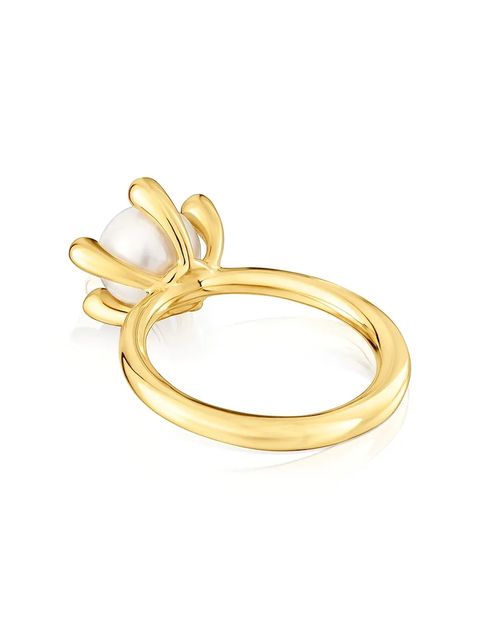 Tous pierścionek ze srebra pokrytego złotem 12 1004323312