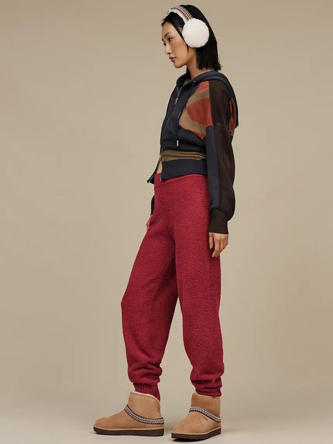 UGG śniegowce zamszowe Classic Mini Crescent kolor brązowy 1158262-CHE