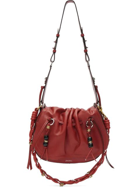 ISABEL MARANT pleated drawstring shoulder bag - Red - zdjęcie produktu nr 1