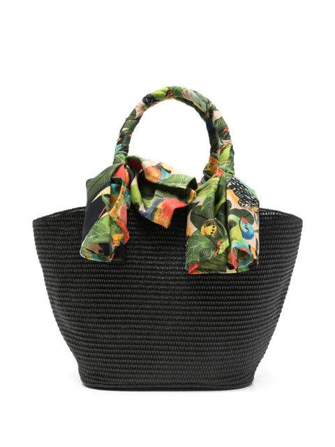 FARM Rio printed handle tote bag - Black - zdjęcie produktu nr 1