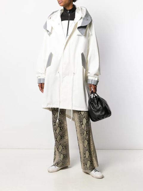 AMBUSH oversized hooded coat - White - zdjęcie produktu nr 2