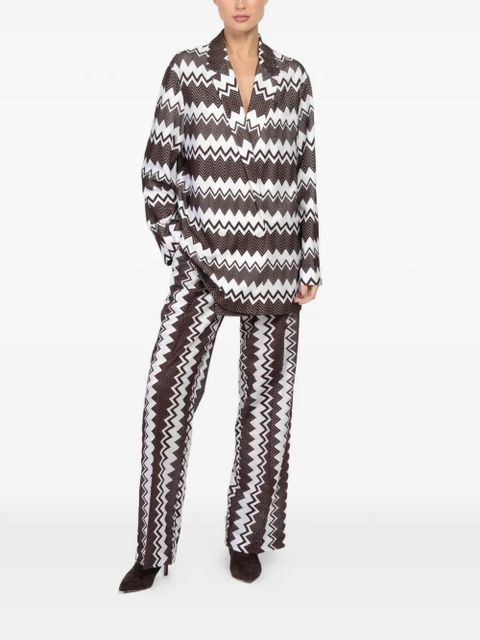 Missoni chevron-pattern blazer - White - zdjęcie produktu nr 2