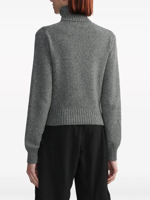 AMI Paris Ami de Coeur mélange-effect jumper - Grey