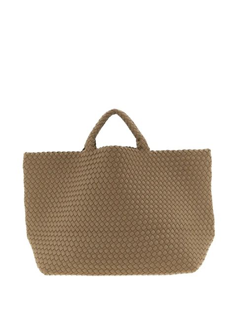 NAGHEDI logo-patch tote bag - Neutrals