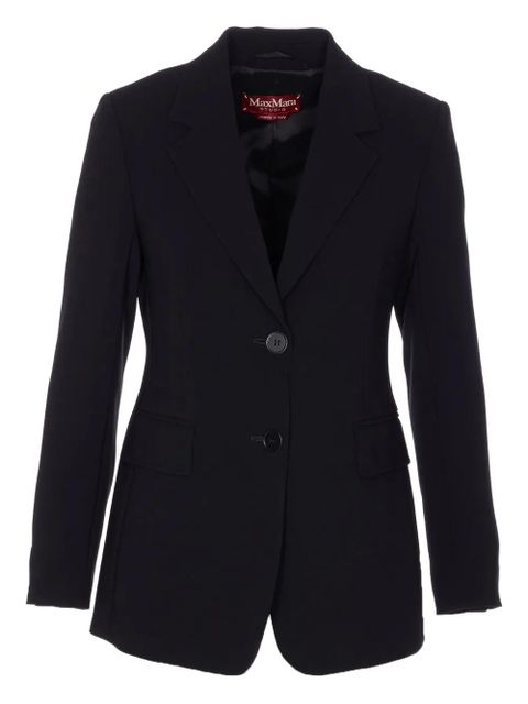 Max Mara single-breasted V-neck blazer - Black - zdjęcie produktu nr 1