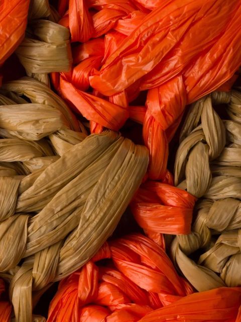 Prada crochet-knit tote bag - Orange