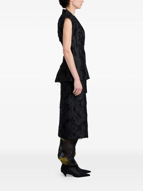 Proenza Schouler Cindle jacquard gillet - Black