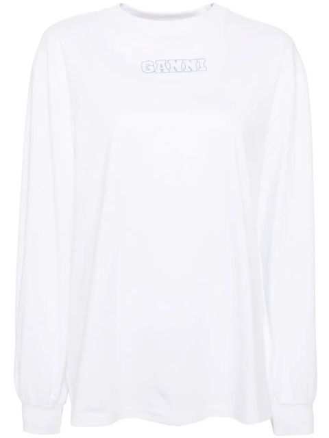 GANNI Future heavy cotton T-shirt - White - zdjęcie produktu nr 1