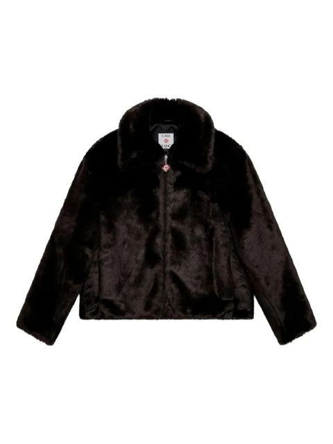 Casablanca Paris faux-fur jacket - Black - zdjęcie produktu nr 1