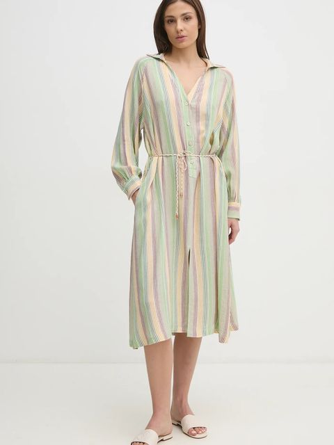 La Petite Française sukienka z domieszką lnu RIVA - zdjęcie produktu nr 2