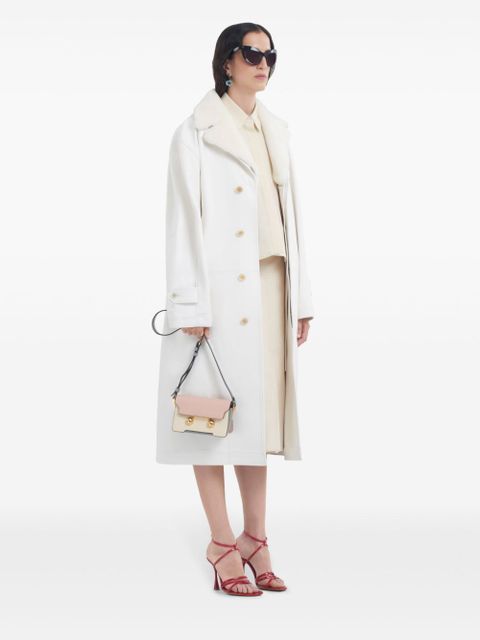 Marni belted leather coat - White - zdjęcie produktu nr 2