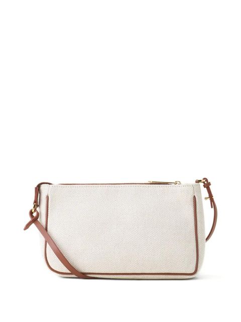 Lanvin embroidered-logo crossbody bag - Neutrals - zdjęcie produktu nr 2
