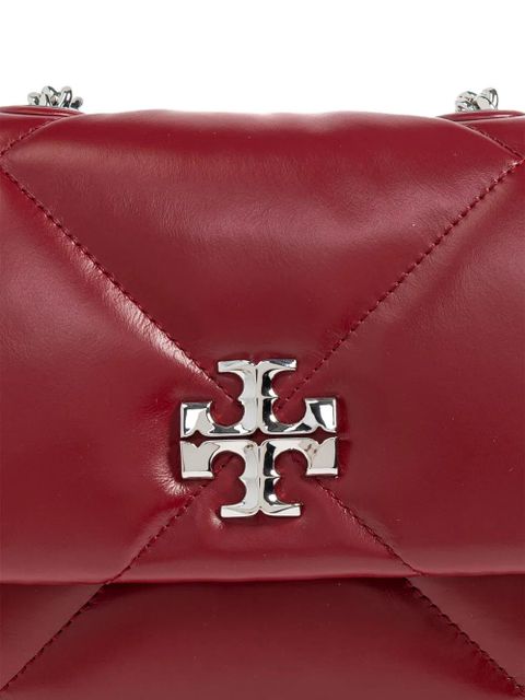 Tory Burch quilted-design logo-detail chain shouder Bag - Red