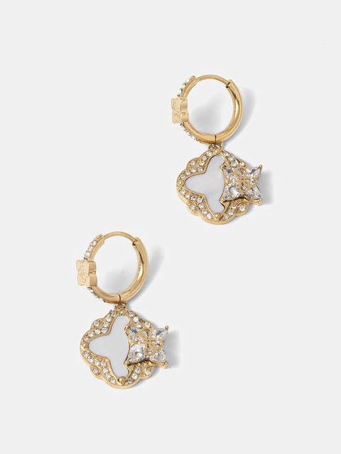 Guess kolczyki damskie ze stali nierdzewnej WILD FLOWER - zdjęcie produktu nr 2