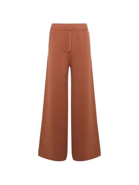 Yves Salomon knit wide-leg trousers - Brown - zdjęcie produktu nr 1