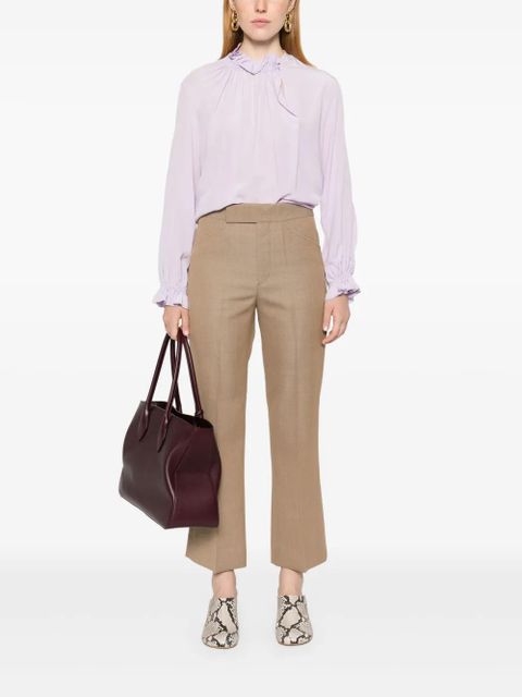 Victoria Beckham cropped flared trousers - Neutrals - zdjęcie produktu nr 2