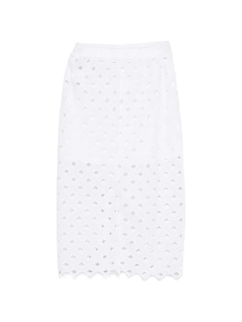 Max Mara Zorro cut-out midi skirt - White - zdjęcie produktu nr 2