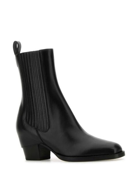 FENDI leather ankle boots - Black - zdjęcie produktu nr 2