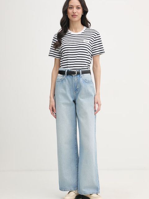 Calvin Klein Jeans jeansy wide leg damskie - zdjęcie produktu nr 1