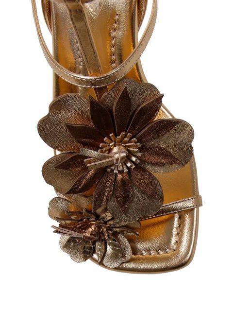 ZIMMERMANN Belara metallic leather sandals - Gold