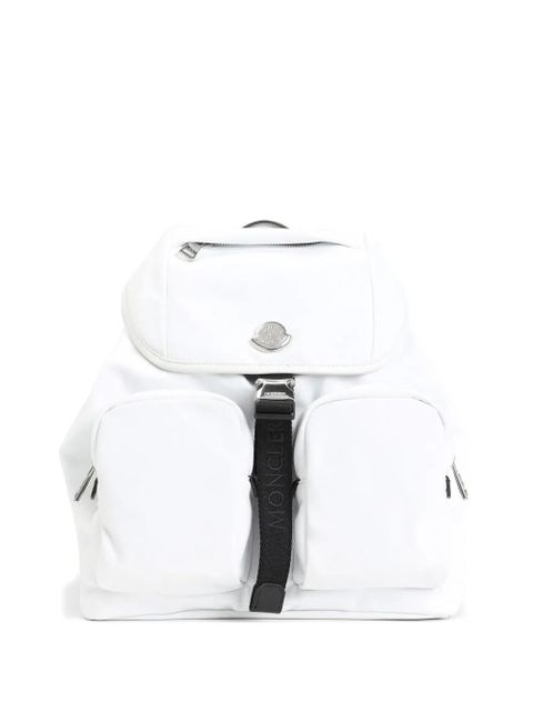 Moncler logo-plaque backpack - White - zdjęcie produktu nr 1