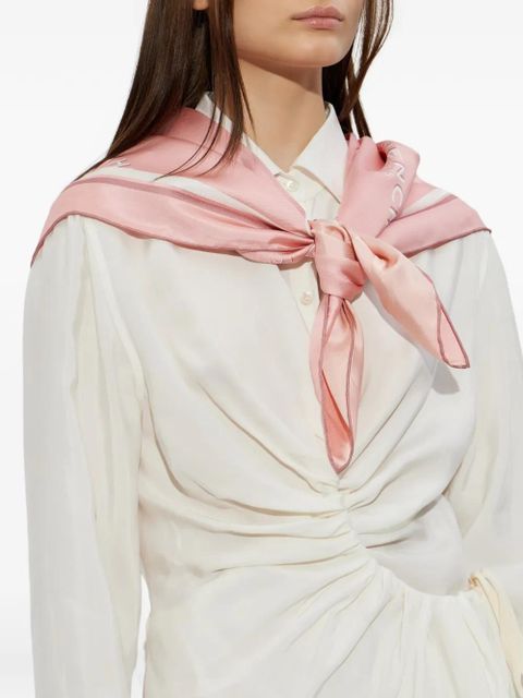 Givenchy logo-print scarf - Pink