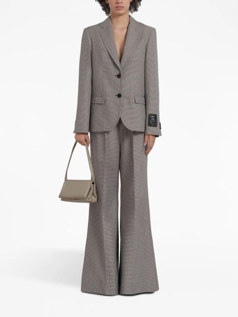 Marni small Prisma leather shoulder bag - Brown