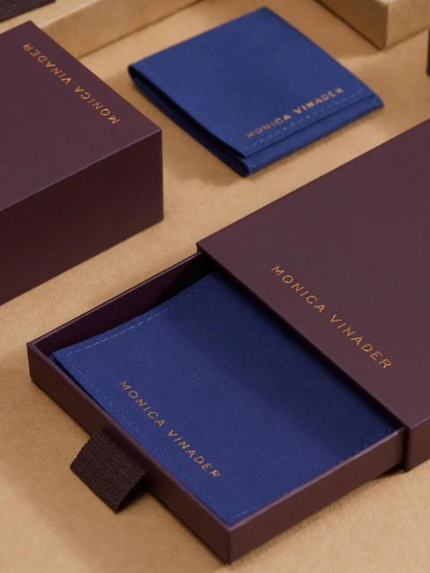 Monica Vinader Capri Disc Cocktail drop earrings - Gold