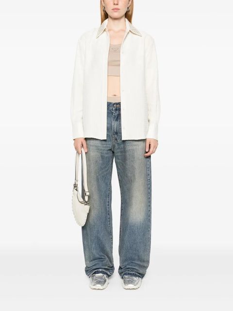 Golden Goose 3D-check shirt - White