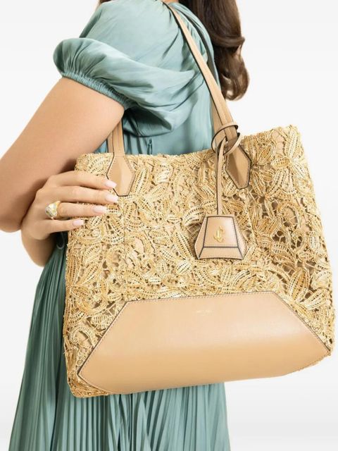 Jimmy Choo large Diamond tote bag - Neutrals