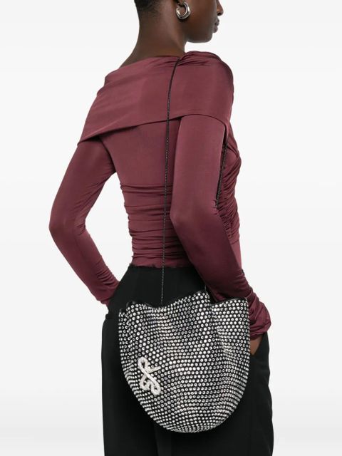 Ruslan Baginskiy crystal-embellished bucket bag - Black - zdjęcie produktu nr 2