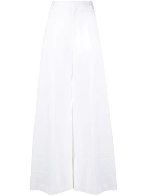 Chloé wide-leg ramie trousres - White - zdjęcie produktu nr 1