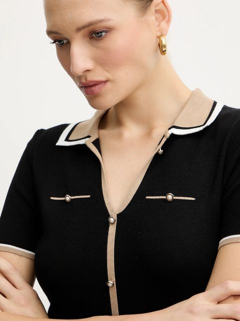 Morgan sweter MTOI damskie kolor czarny lekki MTOI