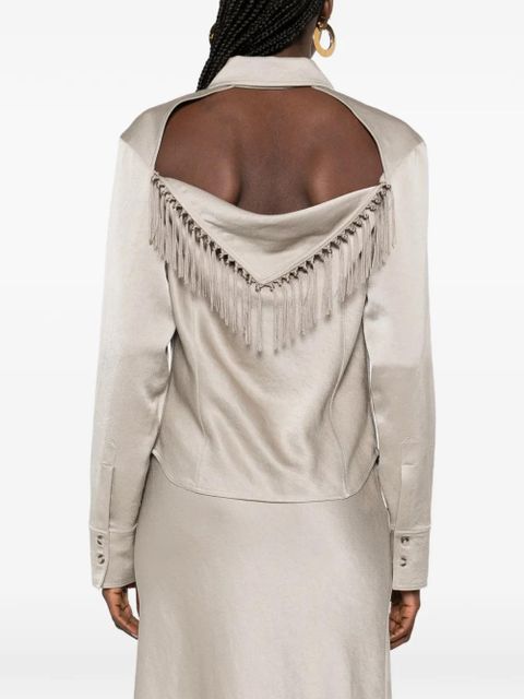 Nanushka button-fastening shirt - Grey