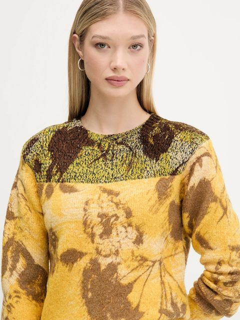 Desigual sweter z domieszką wełny ADAK