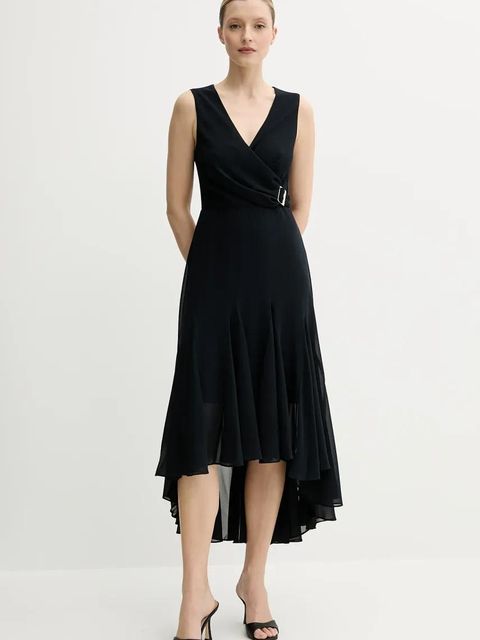 Morgan sukienka REEL kolor granatowy midi rozkloszowana REEL - zdjęcie produktu nr 1