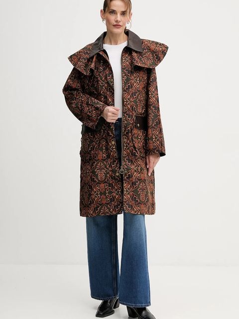 Barbour płaszcz x Farm Rio kolor multicolor LWX1503