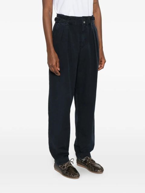 MARANT ÉTOILE Neriah pleated buckle trousers - Black