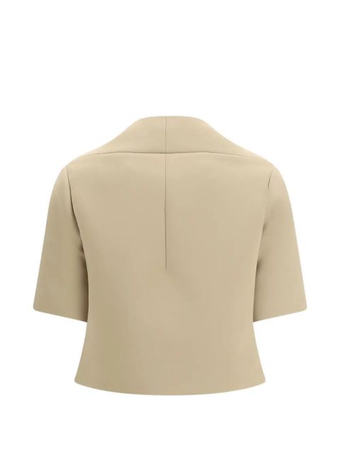 KHAITE Franc button short sleeve jacket - Neutrals - zdjęcie produktu nr 2
