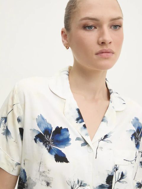 Answear.LAB piżama damska kolor granatowy