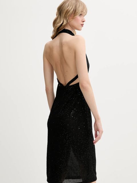 IRO sukienka kolor czarny mini dopasowana WM33MATIE