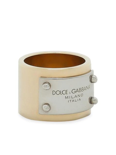 Dolce & Gabbana logo-engraved ring - Gold - zdjęcie produktu nr 2