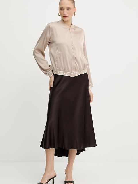 Liu Jo bluza damska kolor beżowy gładka TF5191.T004A - zdjęcie produktu nr 2